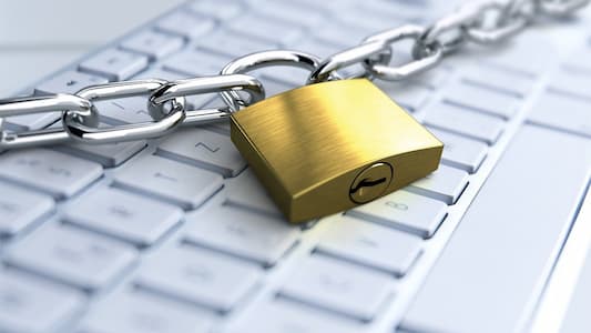 laptop keyboard with lock